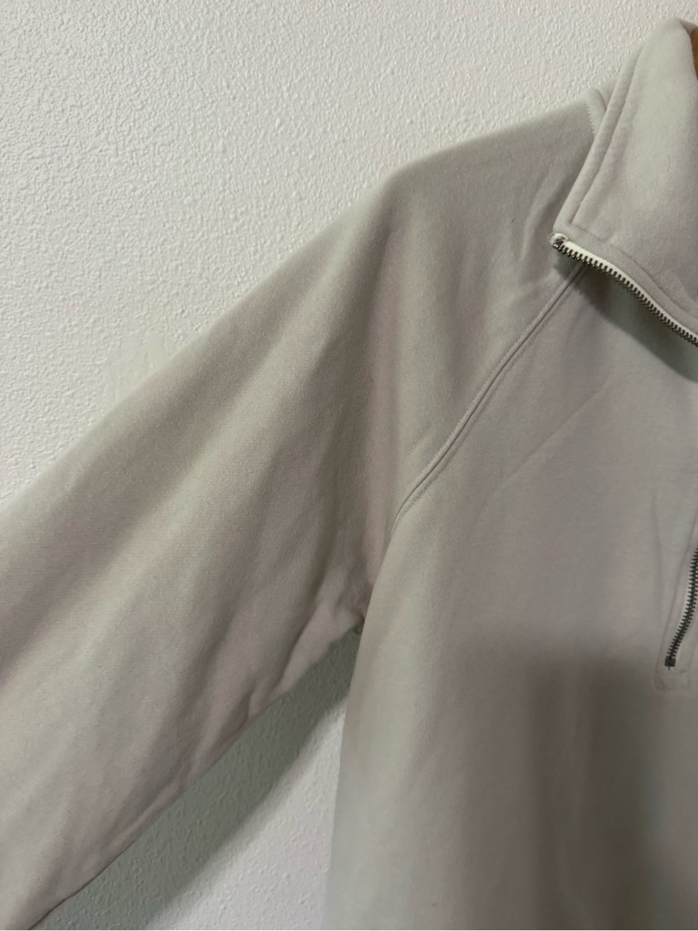 Vuori Sedona Half-Zip Sweater Salt Light Gray Loungewear Athleisure-Medium - Picture 4 of 8